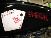 the gambler and bleading cards