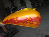 negative flame paint graphic