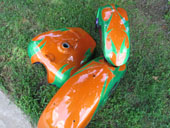 two tone flame paint