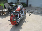 green and orange cutom flames