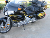 gold wing flame paint